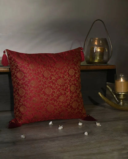 Regal Blended Silk Cushion Cover | 16 x 16 inches