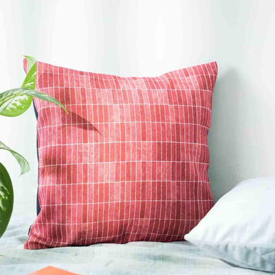 Patterned Cotton Cushion Cover | 16 x 16 inches