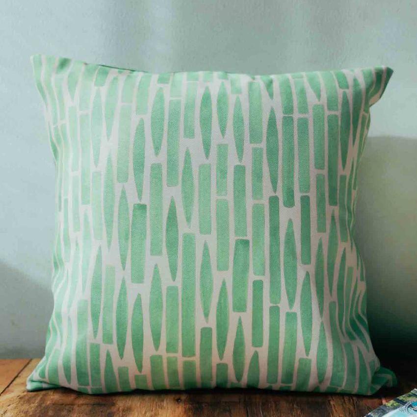 Striped Cotton Cushion Cover | 16x16 inches