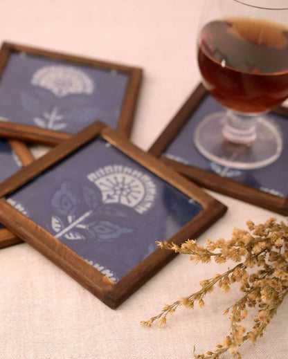 Eco-friendly Cotton Coasters | Set of 4 | 4 inches