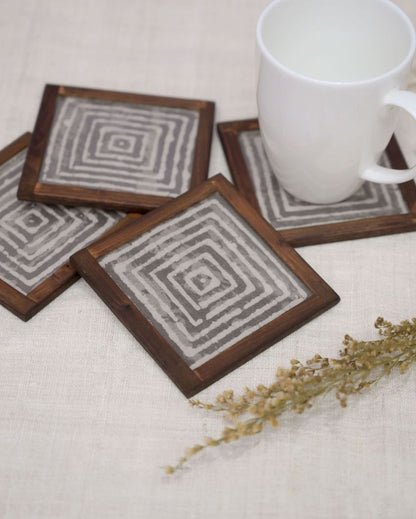 Soft Cotton Coasters | Set of 4 | 4 inches