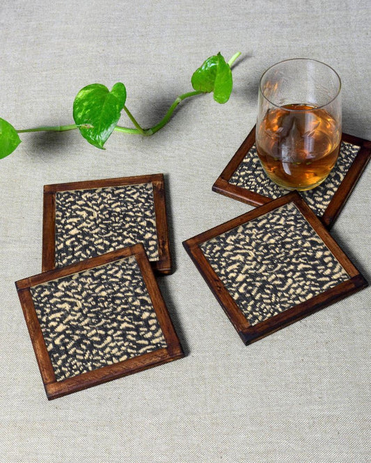 Organic Cotton Coasters | Set of 4 | 4 inches