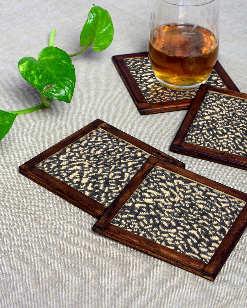 Organic Cotton Coasters | Set of 4 | 4 inches