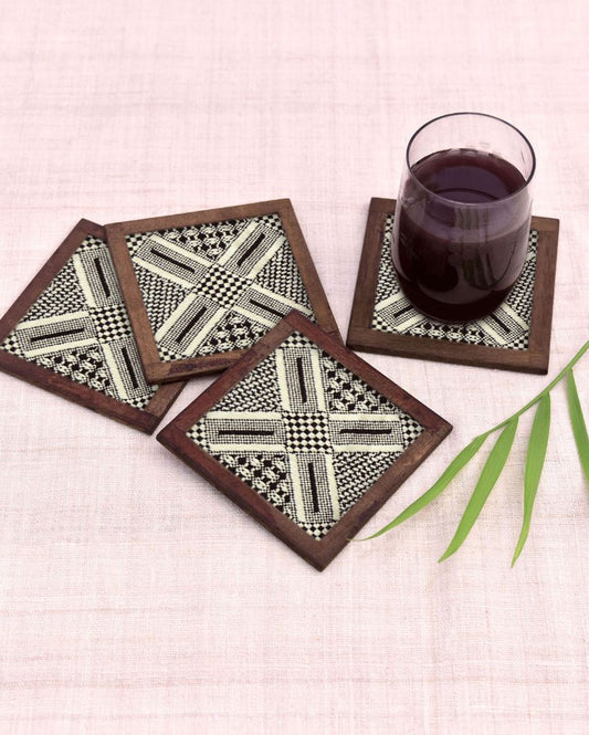 Sustainable Cotton Coasters | Set of 4 | 4 inches
