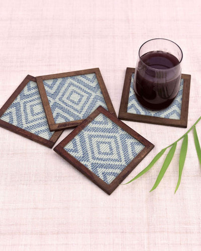 Stylish Cotton Coasters | Set of 4 | 4 inches