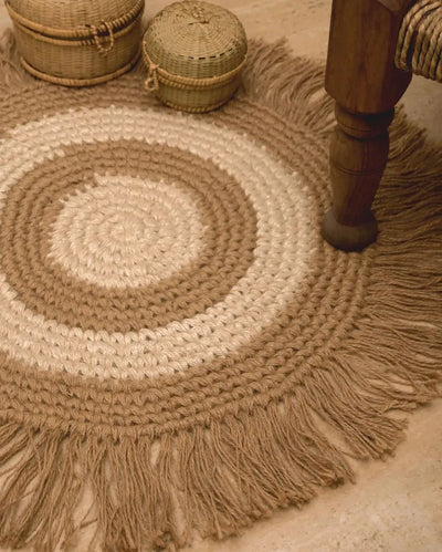 Earthy Jute Rug | 18 inches