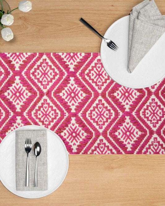 Modern Cotton Table Runner | 78 x 14 inches