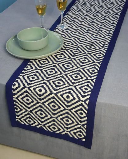 Contemporary Cotton Table Runner | 78 x 14 inches