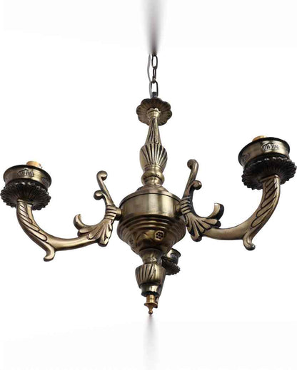 Luxurious Ceiling Three Decorative Glass Lamp Shade Chandelier  | 19 x 19 x 17 inches