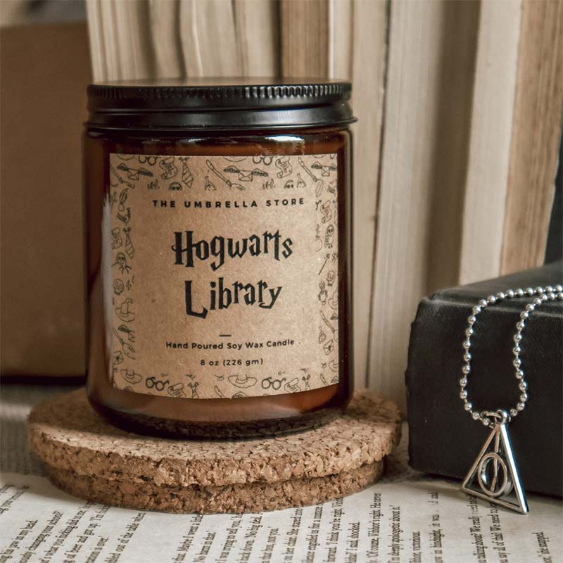 Hogwarts Library Scented Candle | Single | 3 x 3 x 3.5 inches