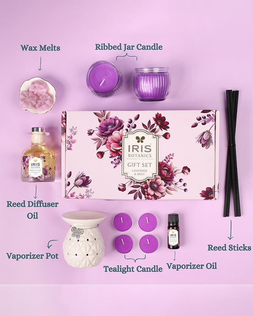 Home Fragrance Lavender & Mint Gift Set For Fine Living