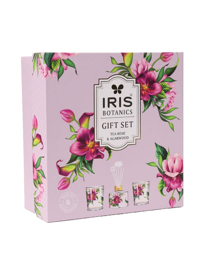 Botanicas Fragrance Tea Rose & Agarwood Home Fragrances Gift Set