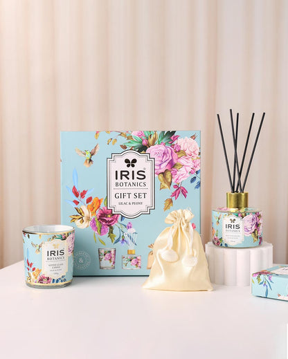 Botanics Lilac Peony Home Fragrances Gift Set For Fine Living