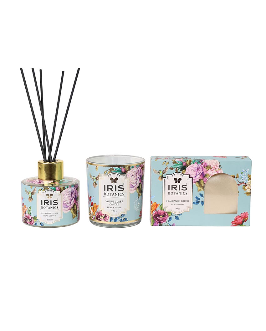 Botanics Lilac Peony Home Fragrances Gift Set For Fine Living