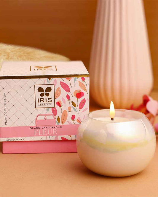 Pearl Collection | Matka Candle Fragrance Fleur 3.9 Inches