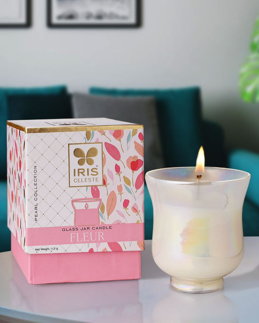 Pearl Collection | Hurricane Candle Fragrance Fleur Fleur