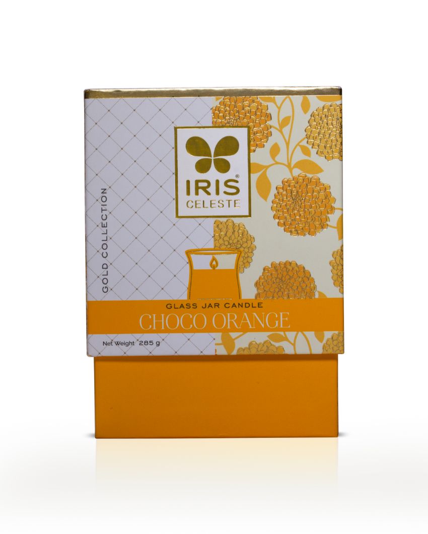 Gold Collection | Hurricane Choco Orange Fragrance Candle 3.9 Inches