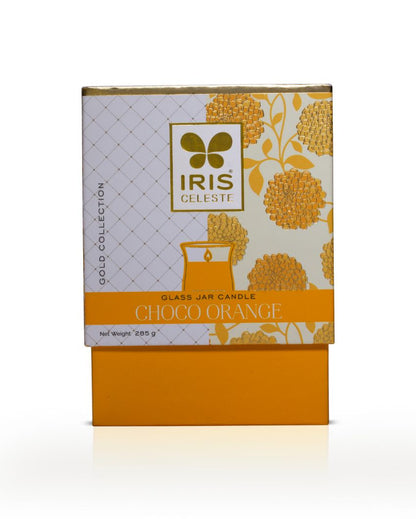 Gold Collection | Hurricane Choco Orange Fragrance Candle 3.9 Inches