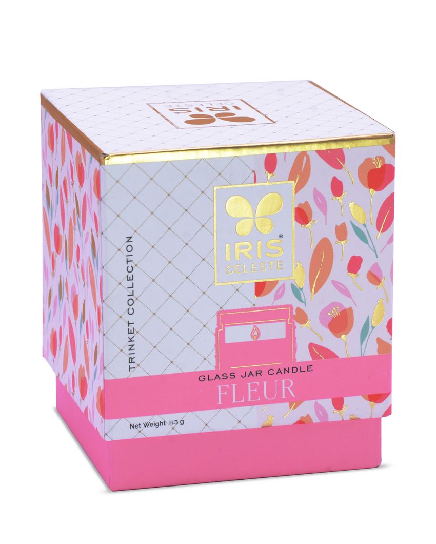 Trinket Collection | Fleur Fragrance Jar Candle Pink