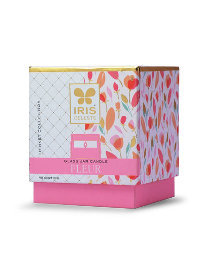 Trinket Collection | Fleur Fragrance Jar Candle Pink