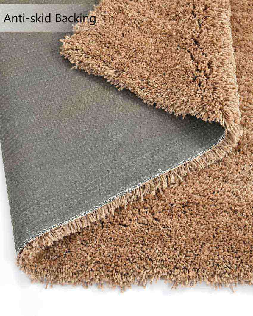 Mouse Solid Soft Feel Anti-Skid Polyester Carpet 5 x 2 Ft