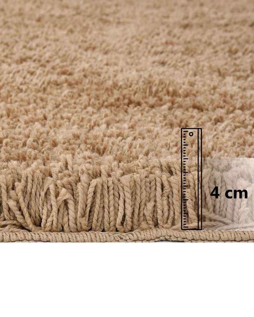 Mouse Solid Soft Feel Anti-Skid Polyester Carpet 5 x 2 Ft