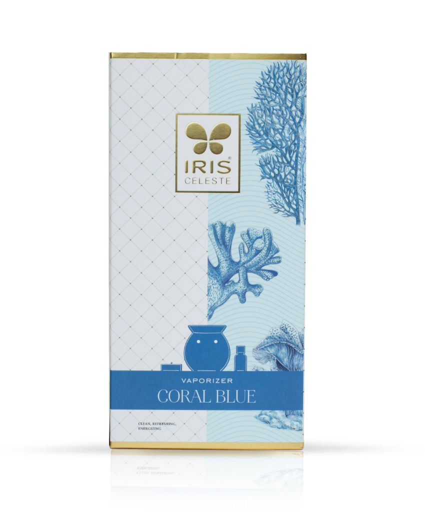Celeste French Fragrance Vaporizer Oil 15Ml | Vaporizer Jar | 2N Tealights Coral Blue