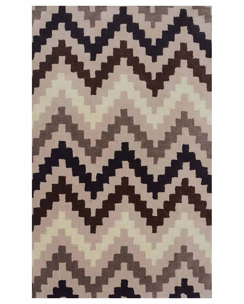 Brown Mountain Hand Tufted Wool Carpet 2 X 5 Ft