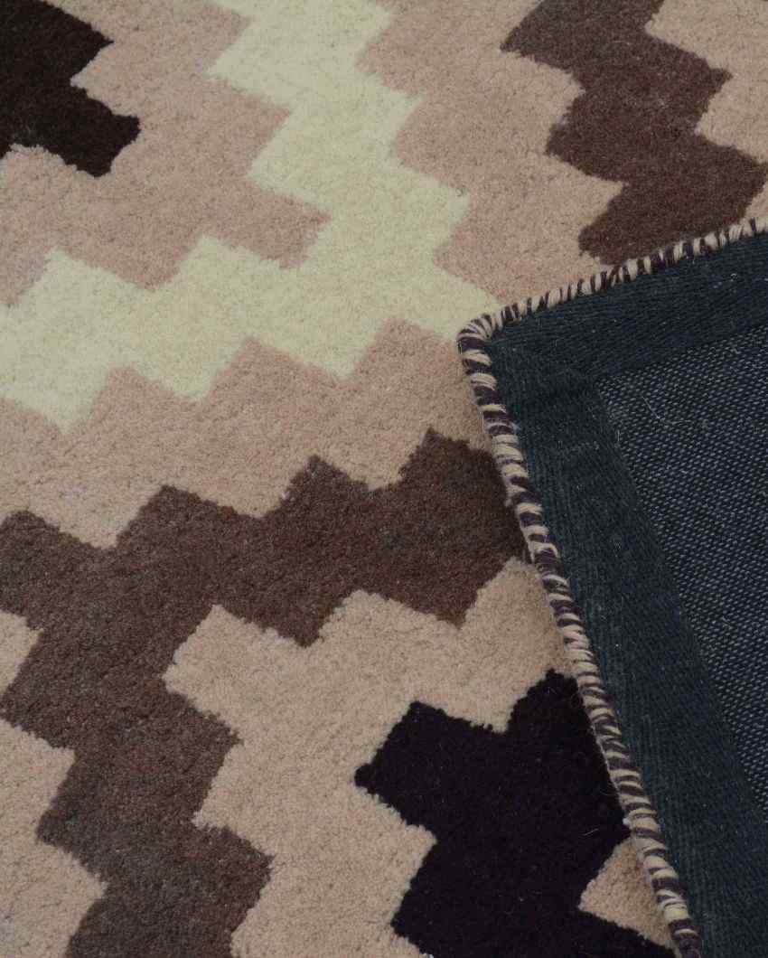 Brown Mountain Hand Tufted Wool Carpet 2 X 5 Ft