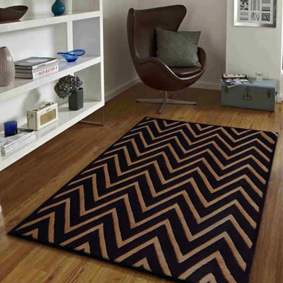 Brown Canvasify Hand Tufted Wool Carpet