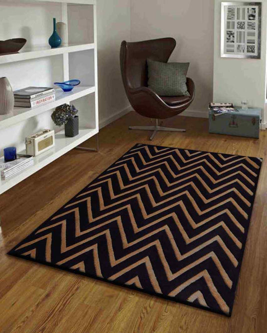 Brown Canvasify Hand Tufted Wool Carpet 2 X 5 Ft