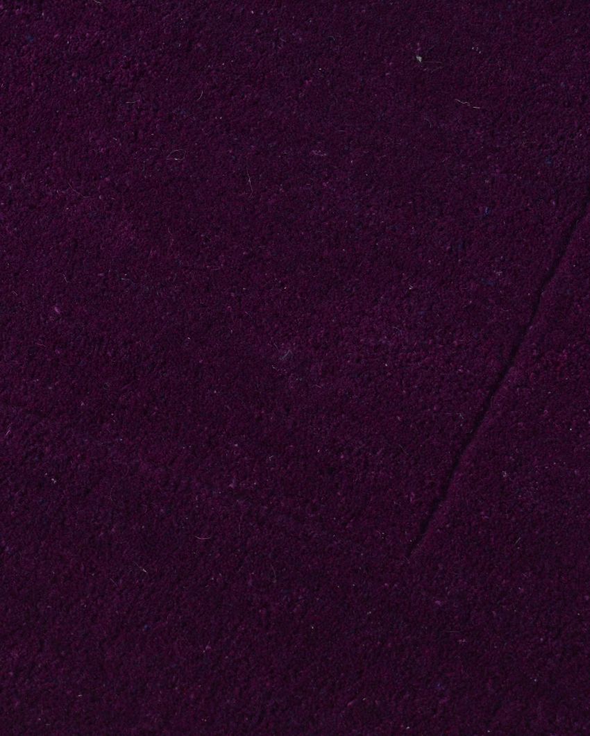 Nomadic Solid Purple Hand Tufted Wool Carpet