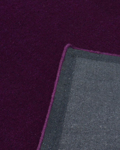 Nomadic Solid Purple Hand Tufted Wool Carpet