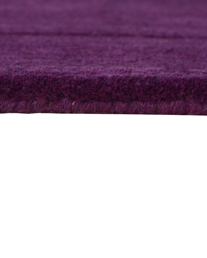 Nomadic Solid Purple Hand Tufted Wool Carpet