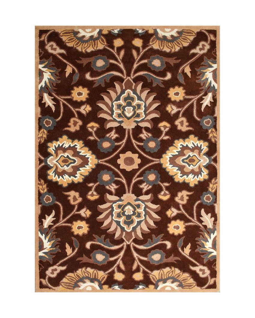 Nic Brown Traditional Hand Tufted Wool Carpet