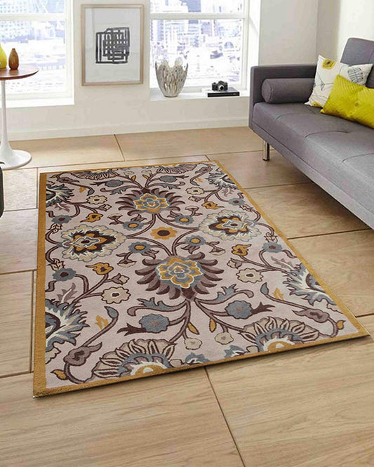 Nic Traditional Brown Hand Tufted Wool Carpet