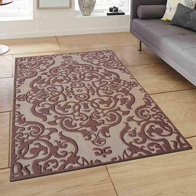 Traditional Brown Hand Tufted Wool Carpet