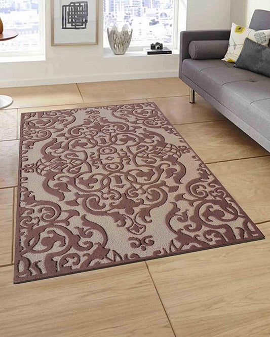 Traditional Brown Hand Tufted Wool Carpet