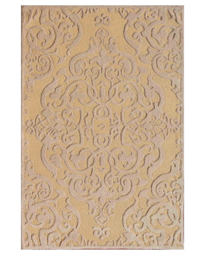 Premium Traditional Gold Hand Tufted Wool Carpet