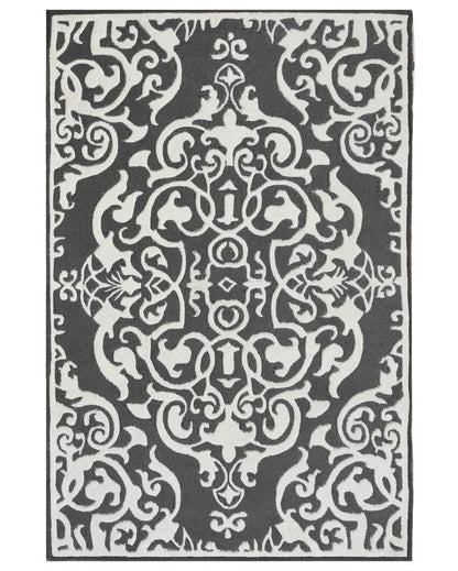 Modernistic Traditional Grey Hand Tufted Wool Carpet