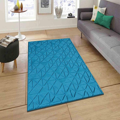 Geometric Beige Hand Tufted Wool Carpet