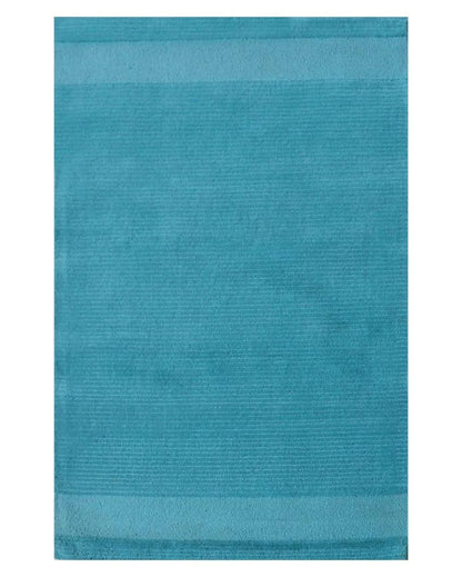 Stripe Blue Hand Tufted Wool Carpet