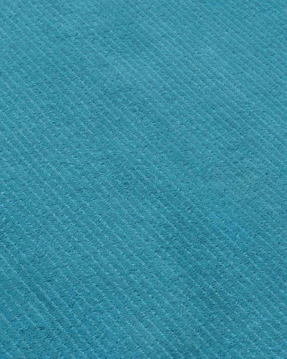 Stripe Blue Hand Tufted Wool Carpet