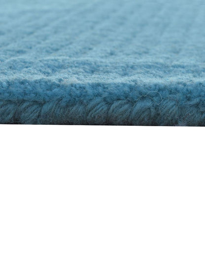 Stripe Blue Hand Tufted Wool Carpet