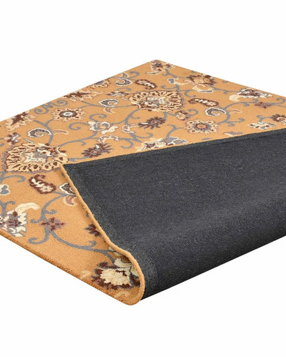 Gold Traditional Hand Tufted Wool Carpet