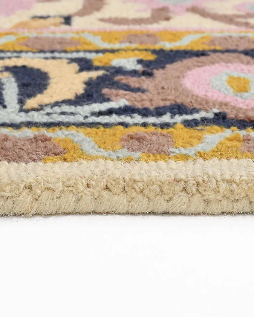 Kinetic Cream Traditional Hand Tufted Wool Carpet