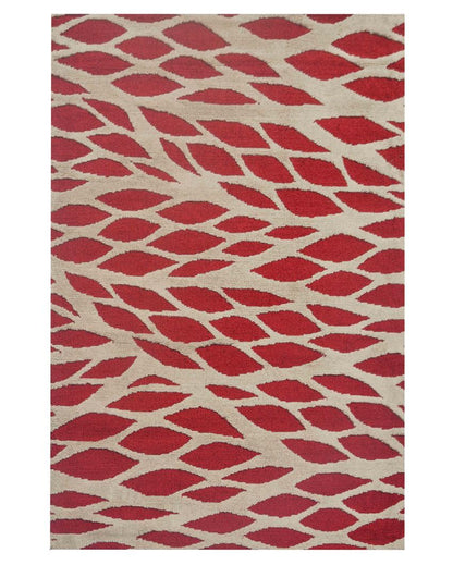 Abstract Innovative Red Polyester Carpet