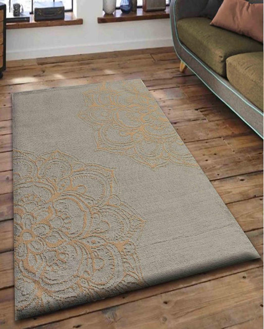 Motif Gold Polyester Carpet