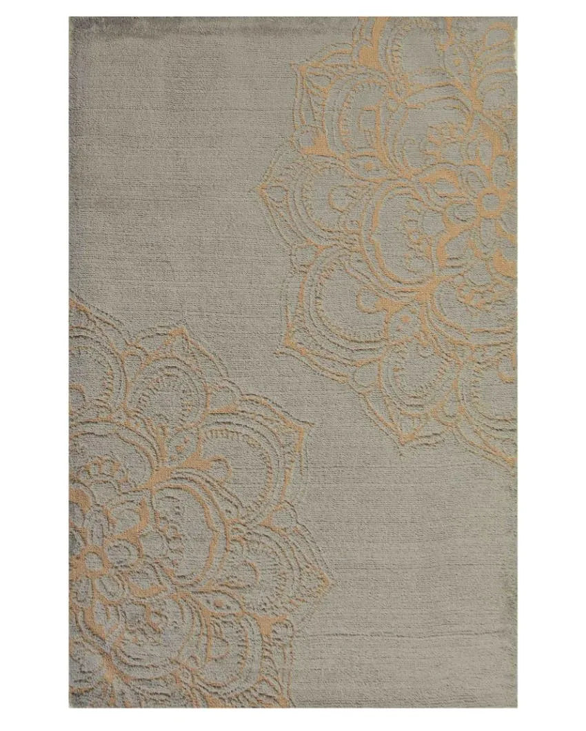 Motif Gold Polyester Carpet