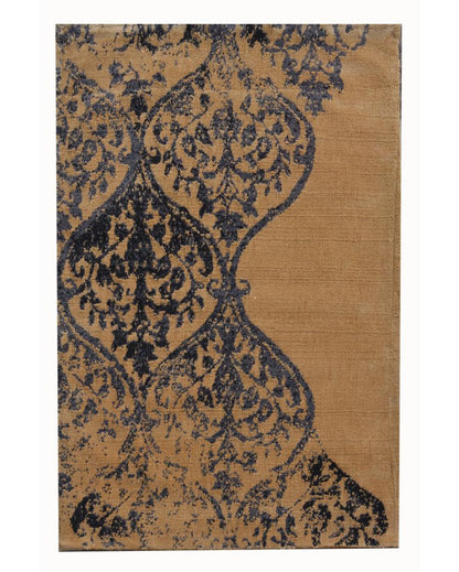 Functional Abstract Gold Polyester Carpet